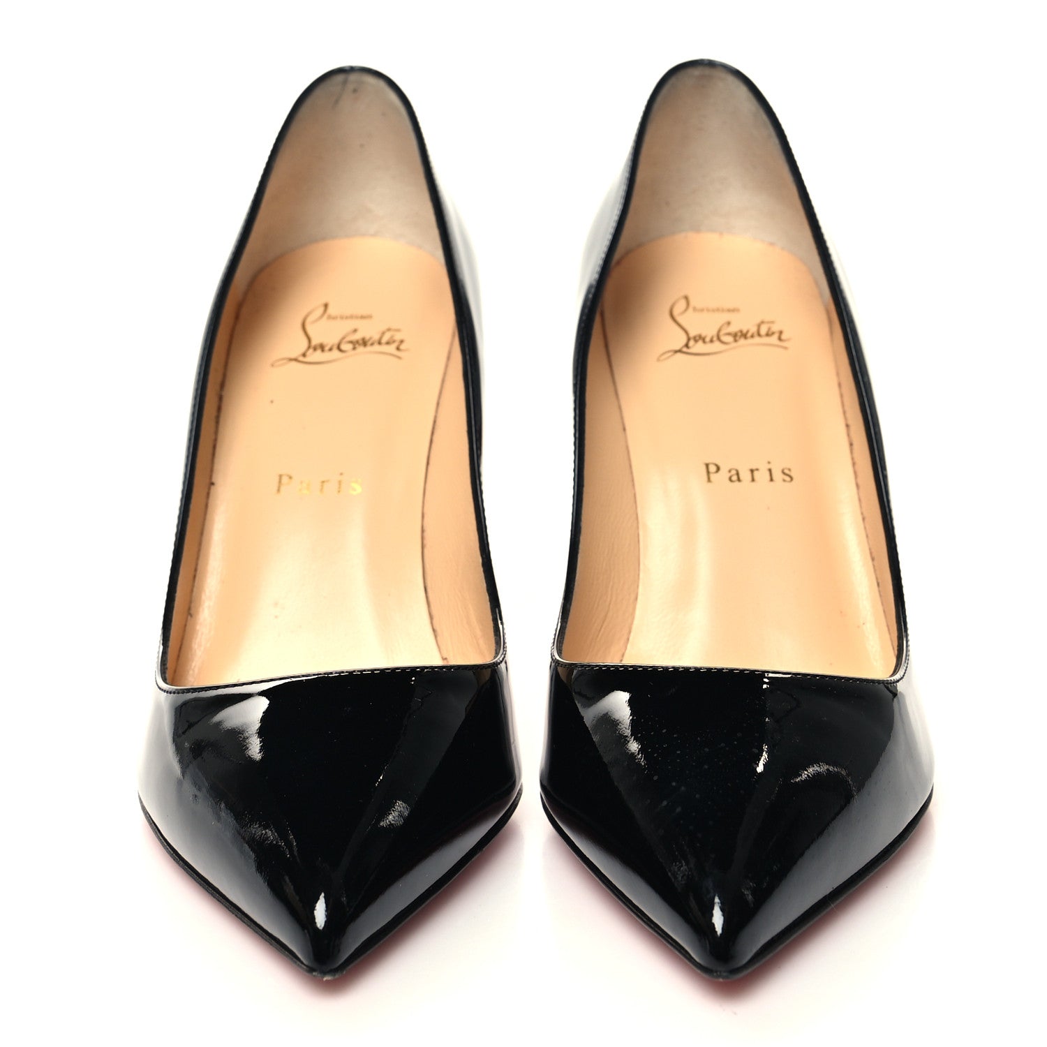 Christian Louboutin Patent Pigalle Follies 85 Pumps 38 Black 2 of 8