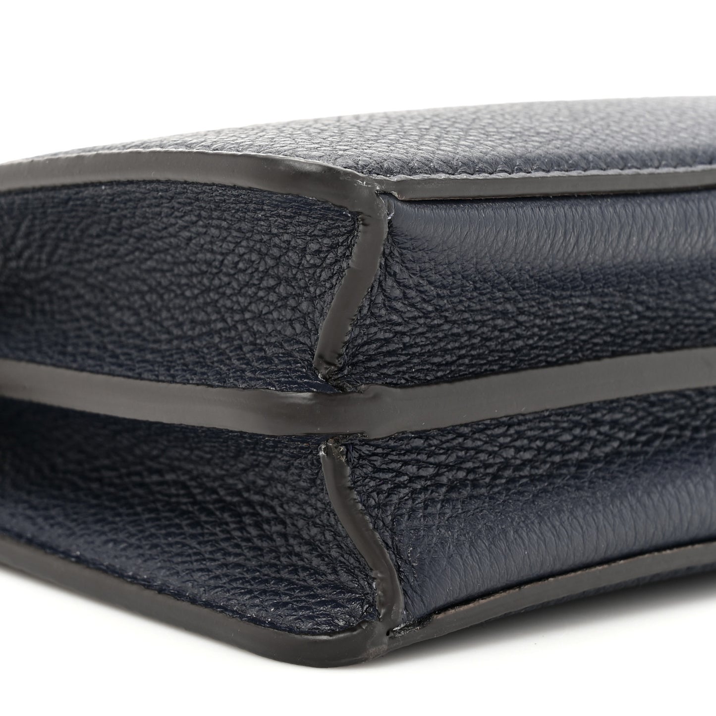 Cuoio Romano Vitello Cover Bi-Color Peekaboo I See U X Cross Satchel Cuoio Blue