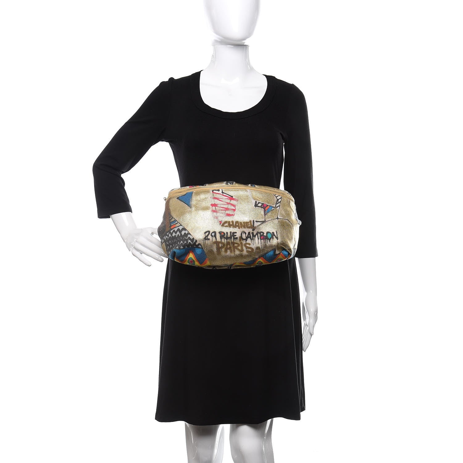 Chanel Graffiti Printed Canvas Street Spirit Waist Belt Bag Multicolor 2 of 10