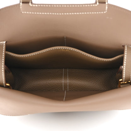 Hermes Taurillon Clemence Halzan 25 Etoupe 5 of 10