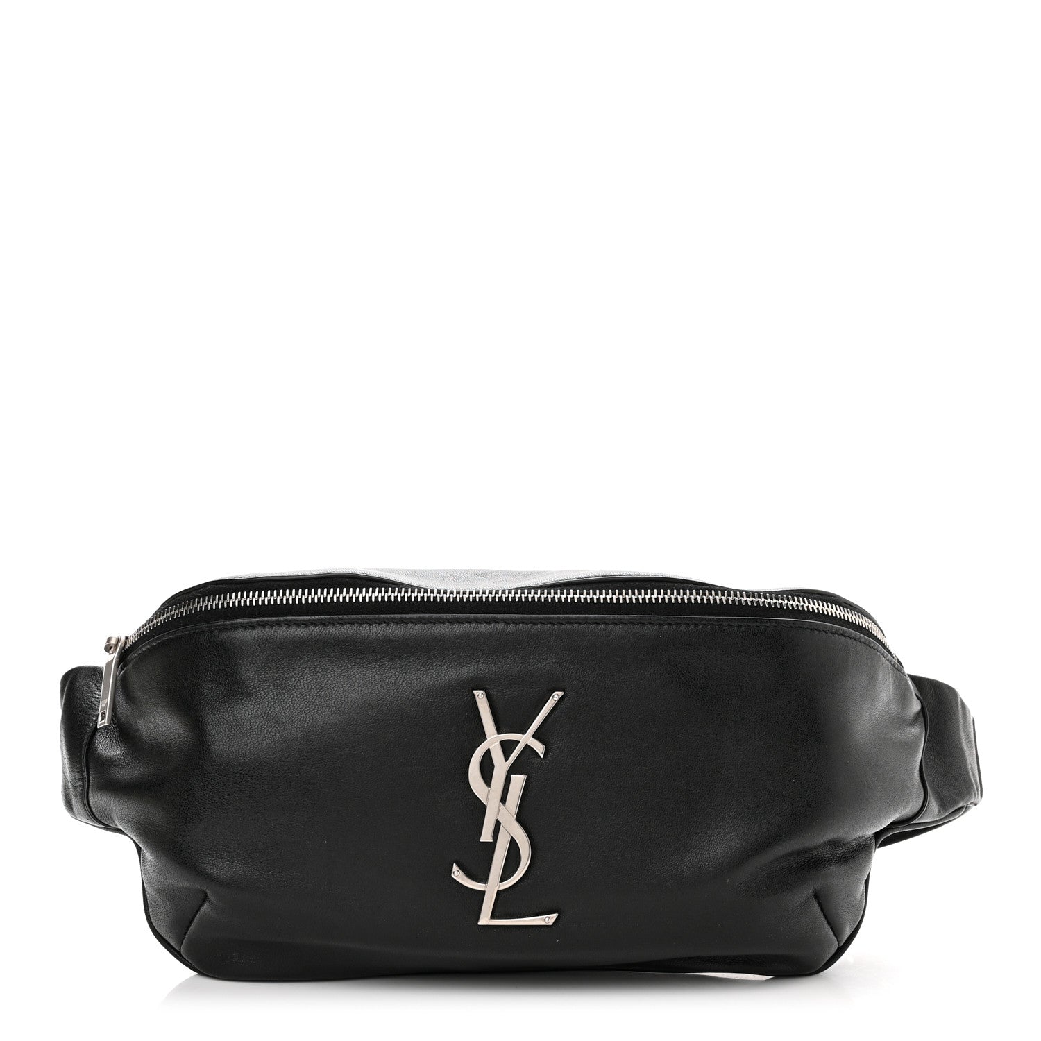 Saint Laurent Calfskin Monogram Belt Bag Black 1 of 12