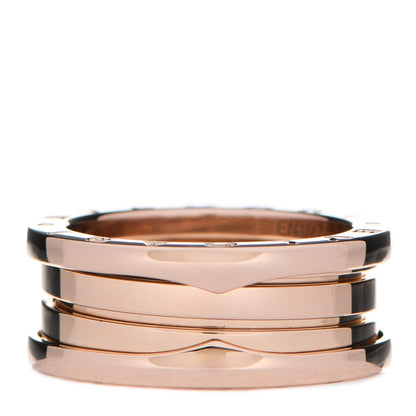 Bulgari 18K Rose Gold B.Zero1 Three-Band Ring 55 7.25 3 of 7