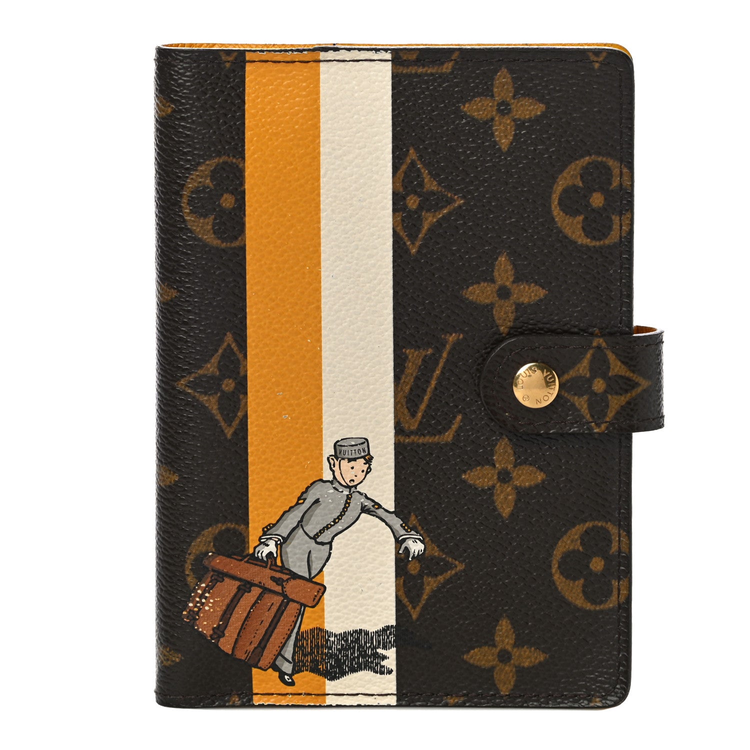 Louis Vuitton Monogram Groom Small Ring Agenda Cover Yellow 1 of 10