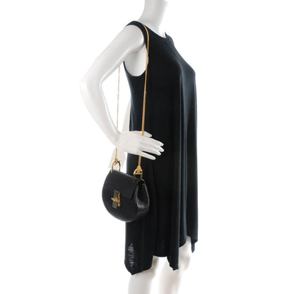 Chloe Grained Lambskin Mini Drew Shoulder Bag Black 2 of 7