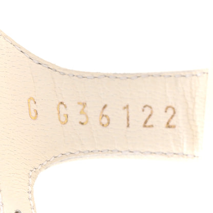 Chanel Lambskin Pearl CC Star Sandals 36.5 White 9 of 10