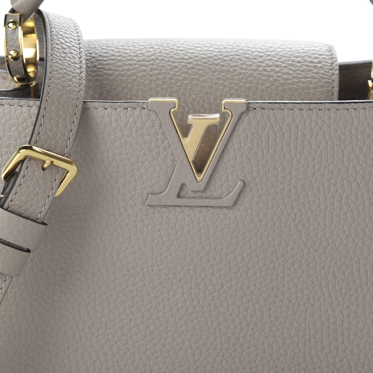 Louis Vuitton Taurillon Capucines BB Galet 9 of 9