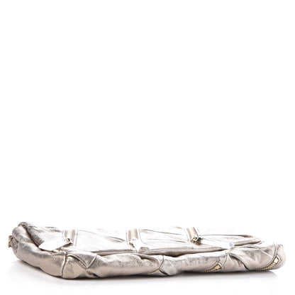 Christian Louboutin Metallic Calfskin Pillow Clutch Gold 4 of 6