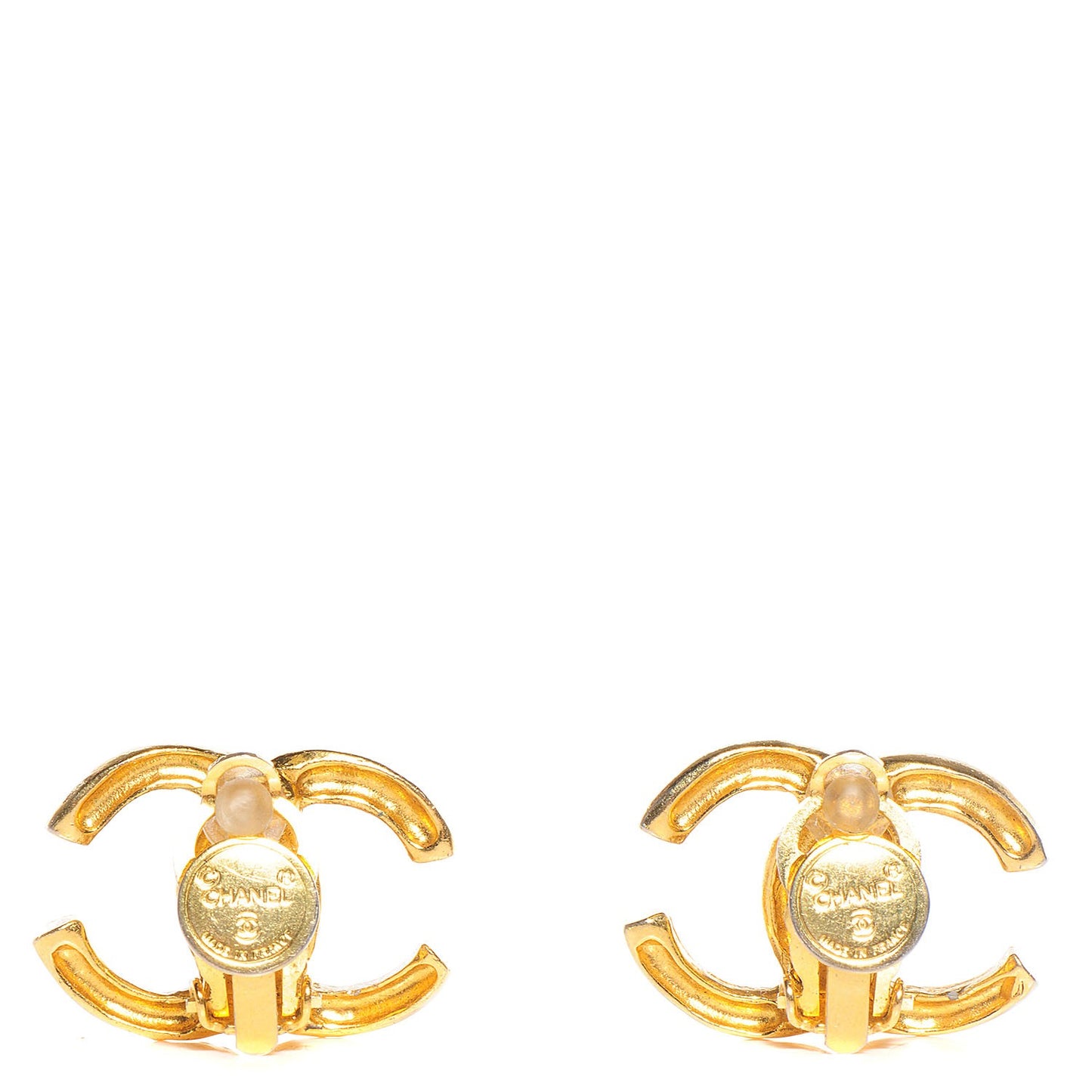 CC Clip On Earrings Gold