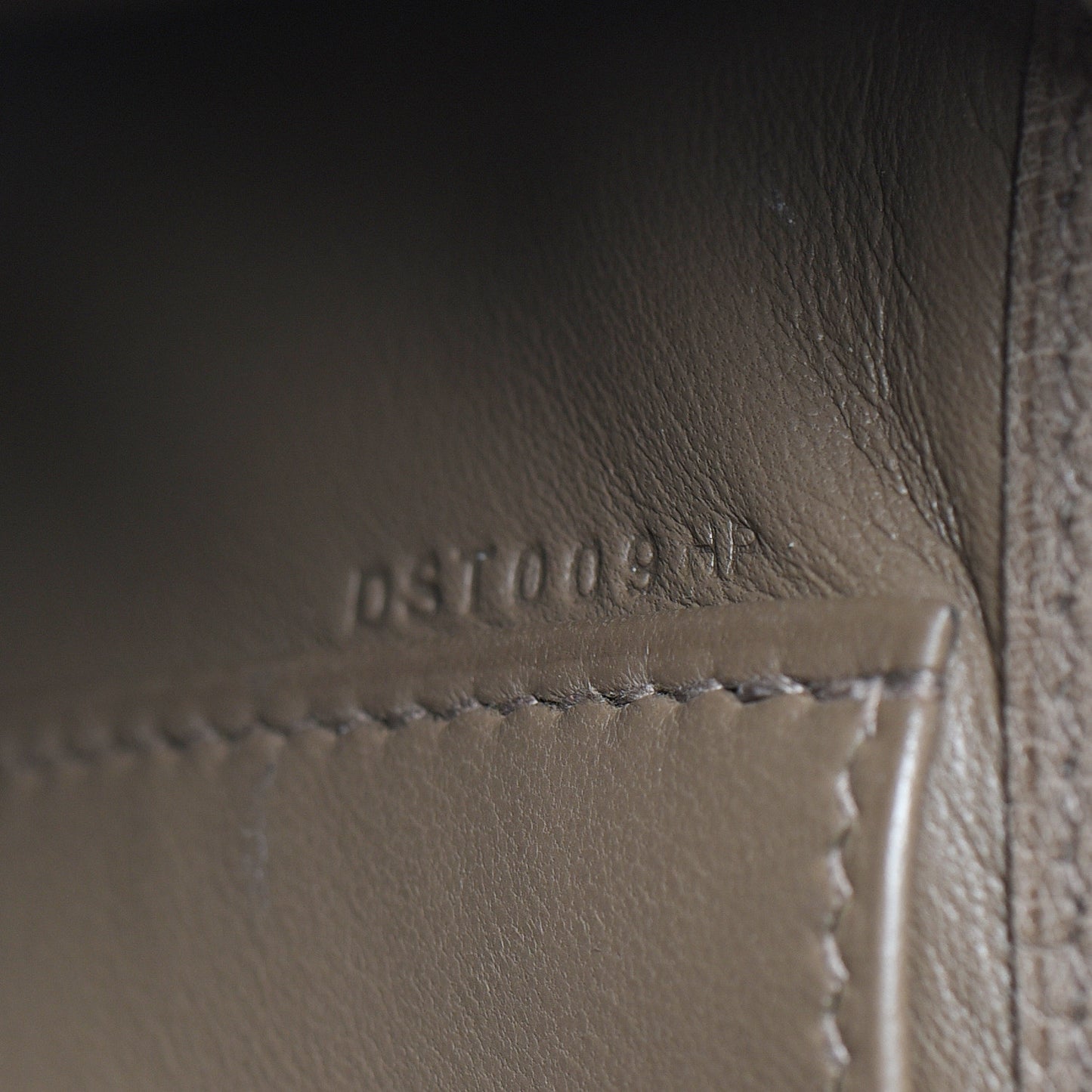 Ostrich Kelly Pochette Clutch Gris Asphalte