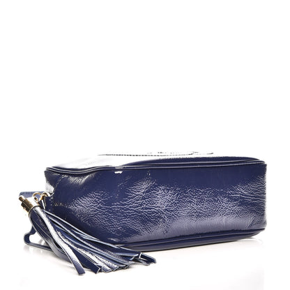 Gucci Vernice Naplack Small Soho Disco Bag Uniform Blue 4 of 7
