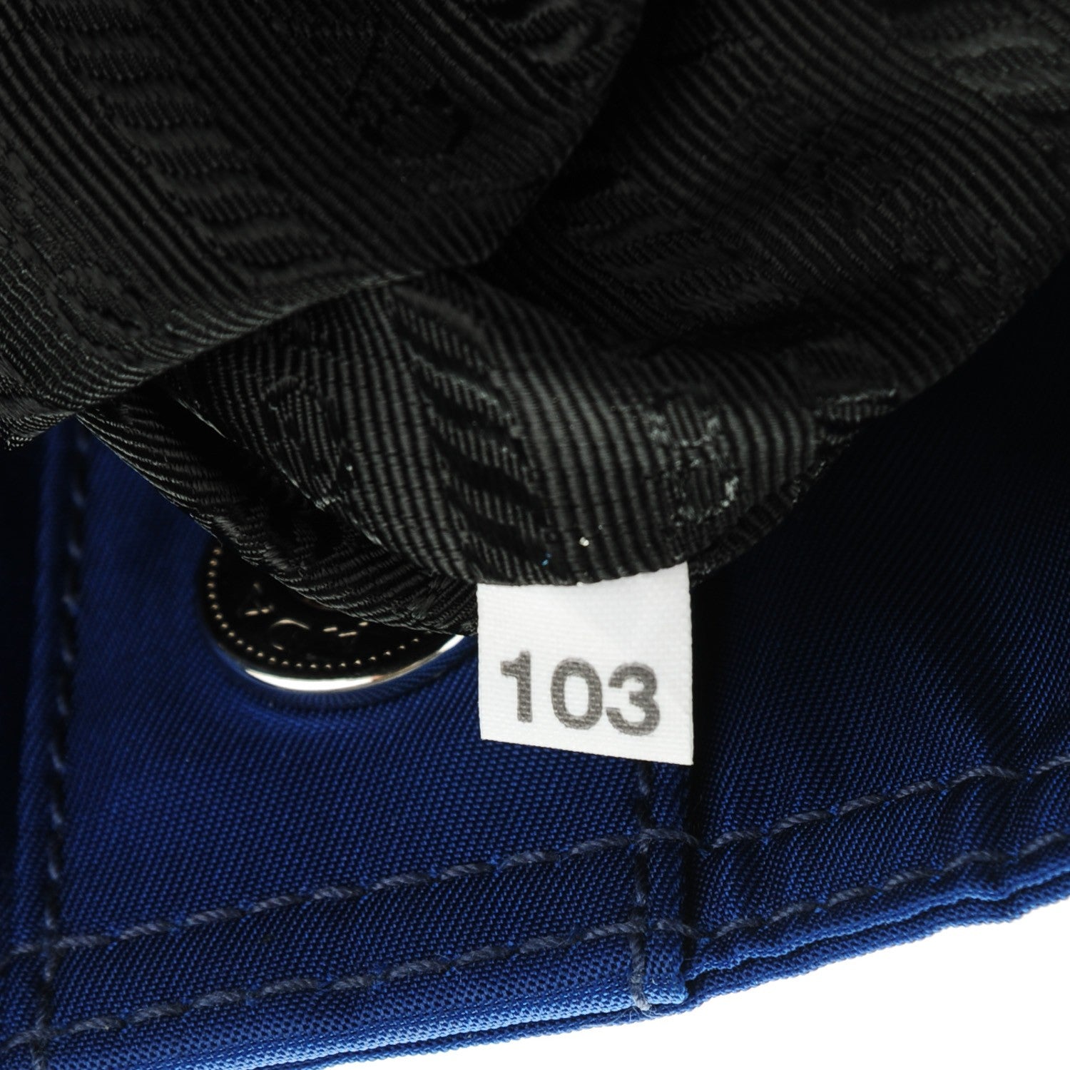 Prada Nylon Vela Tote Bluette Black 8 of 8