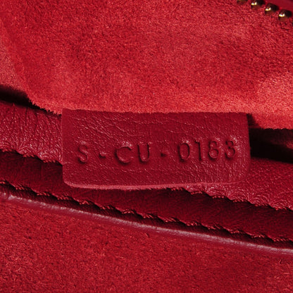 Celine Supple Calfskin Medium Phantom Luggage Red 7 of 8