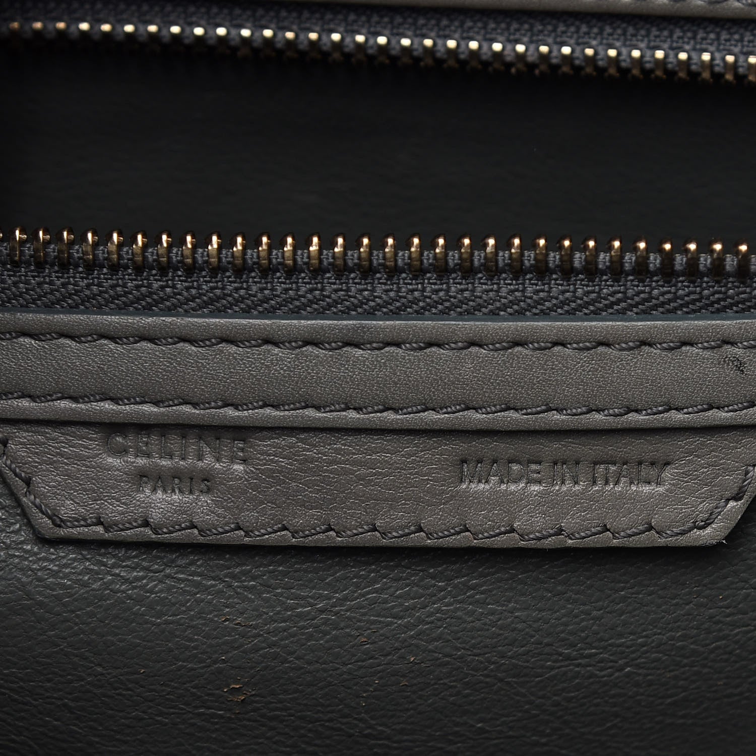 Celine Smooth Calfskin Mini Luggage Grey 7 of 14