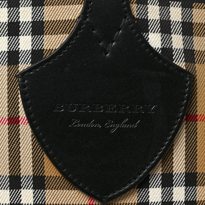 Burberry Vintage Check Medium The Giant Reversible Tote Antique Yellow Bright Red 9 of 9