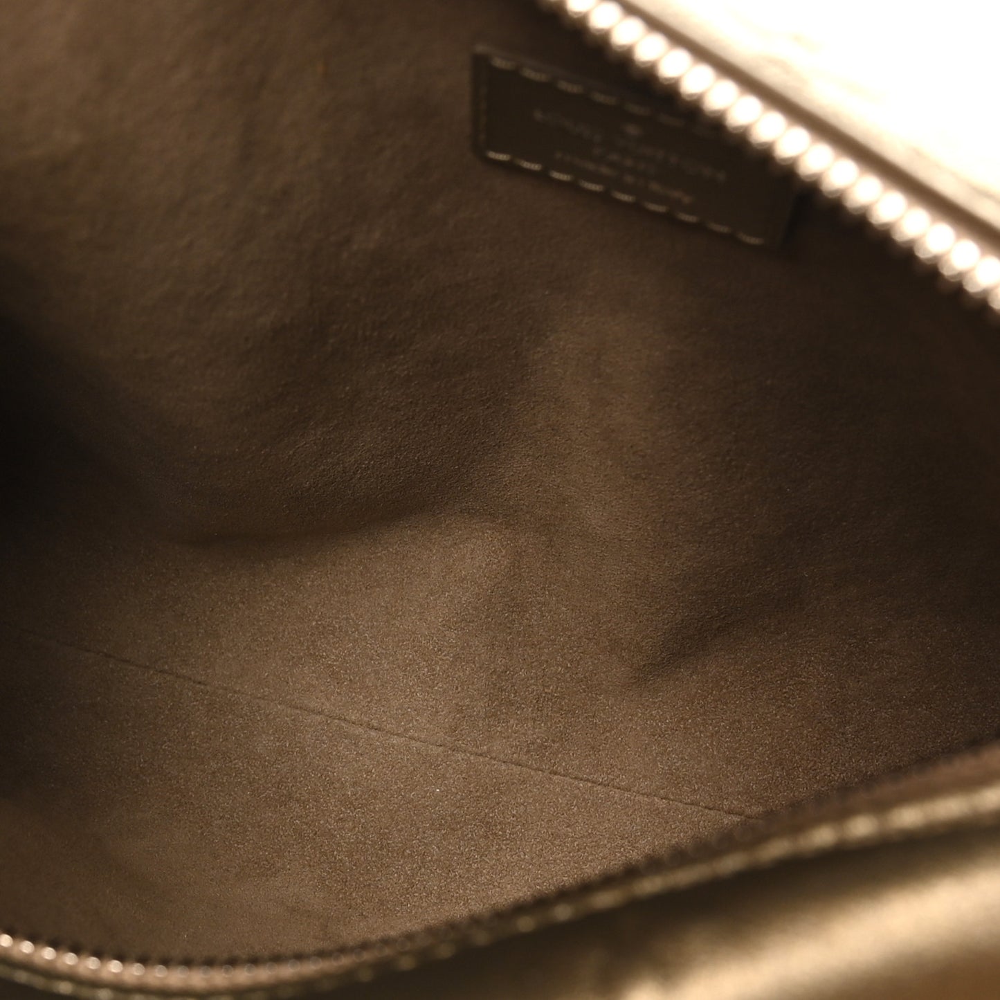 Calfskin Debossed Monogram Side Trunk Light Gold