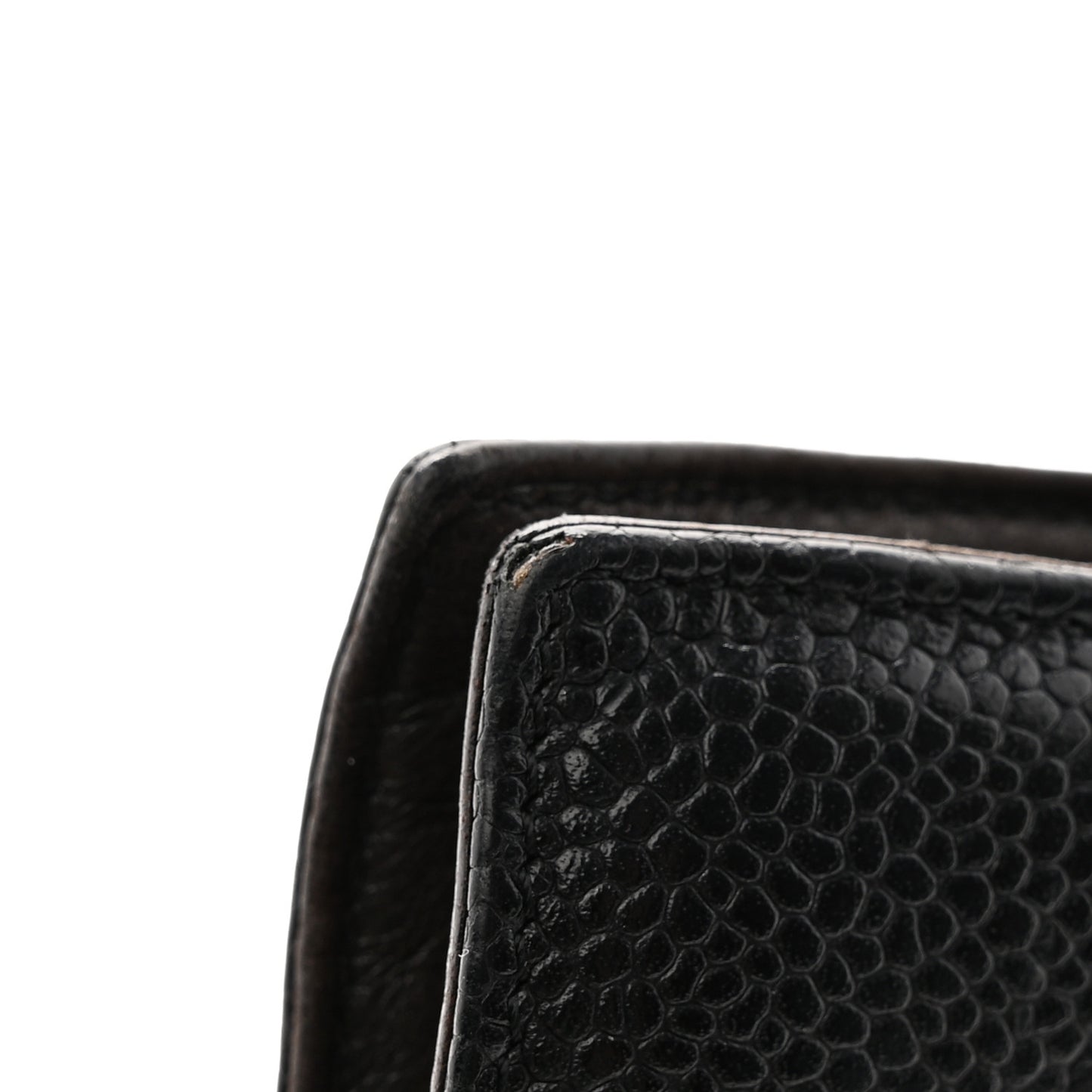 Caviar Timeless CC Compact French Wallet Black