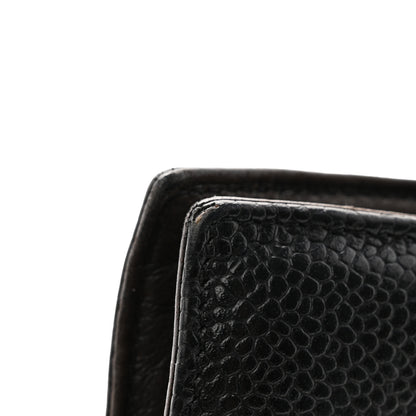 Chanel Caviar Timeless CC Compact French Wallet Black 14 of 15