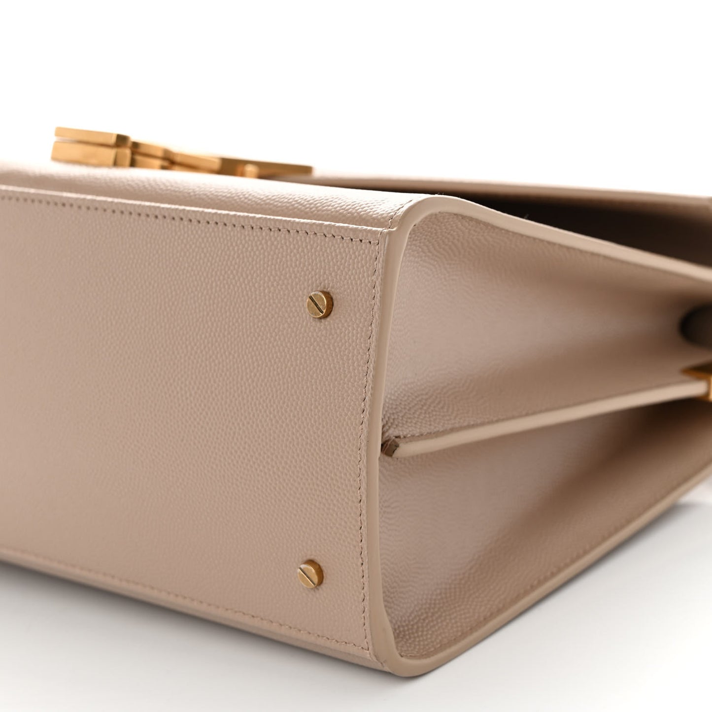 Grain de Poudre Medium Classic Monogram Cassandra Top Handle Dark Beige