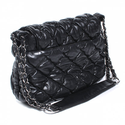 Chanel Lambskin Bubble Quilt Flap Bag Black 3 of 7