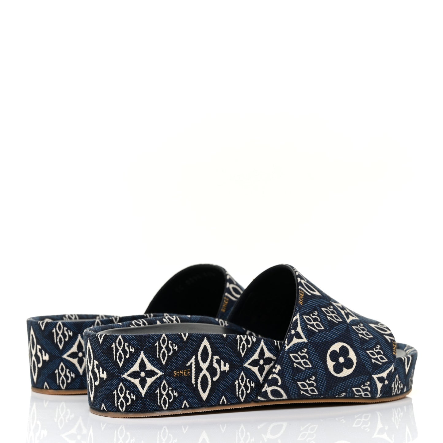 Canvas Since 1854 Jumbo Flatform Mule Sandals 37.5 Blue