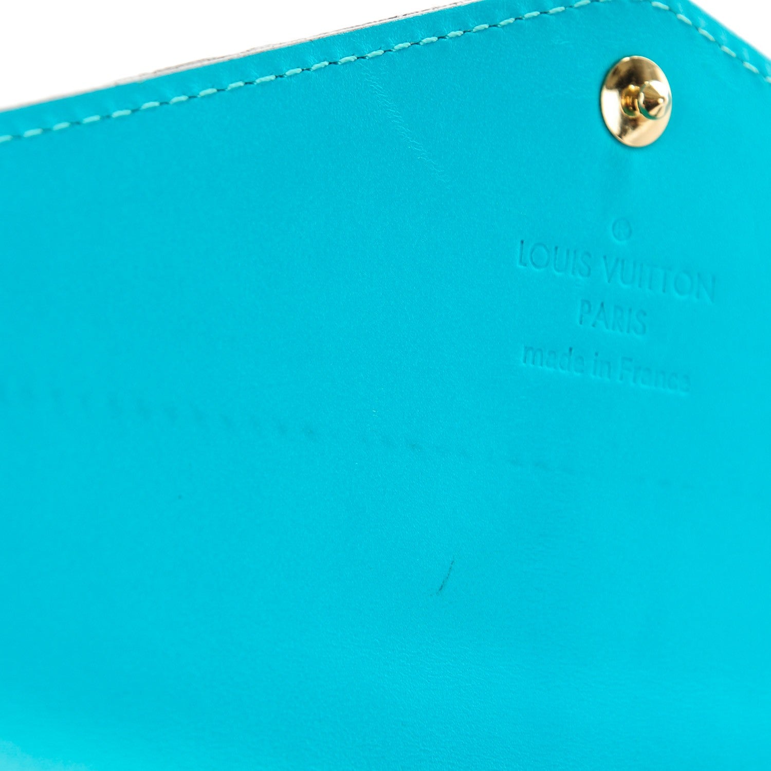 Louis Vuitton Vernis Sarah Wallet NM Turquoise 7 of 8