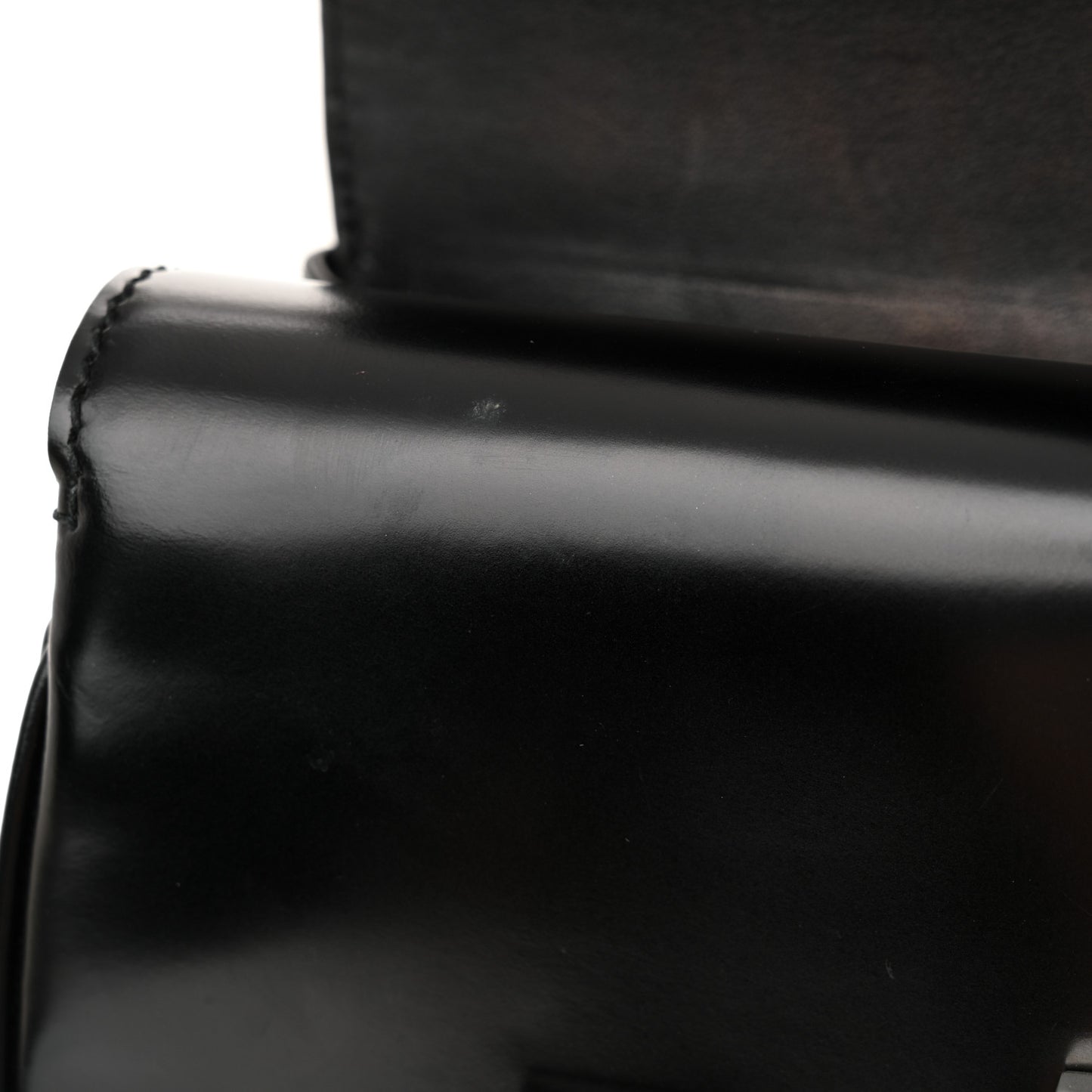 Regent Calfskin Medium Lady Lock Satchel Black