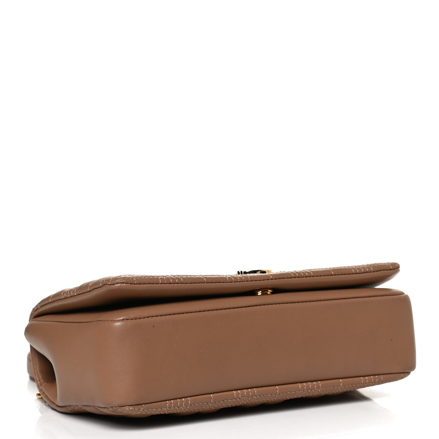 Burberry Lambskin Quilted Small Lola Bag Camel 4 of 11