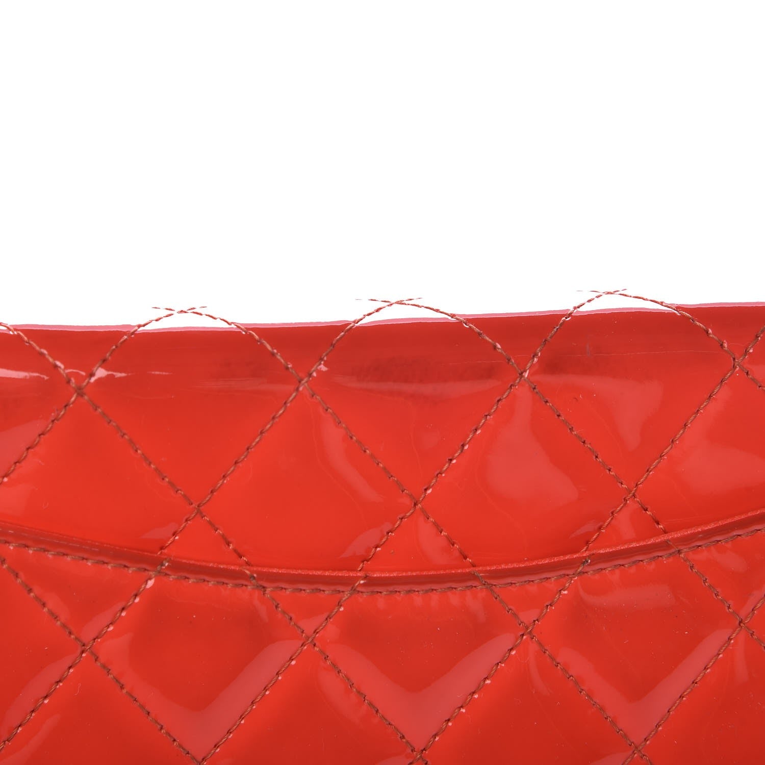 Chanel Patent Calfskin Quilted Reissue Wallet On Chain WOC Red 18 of 22