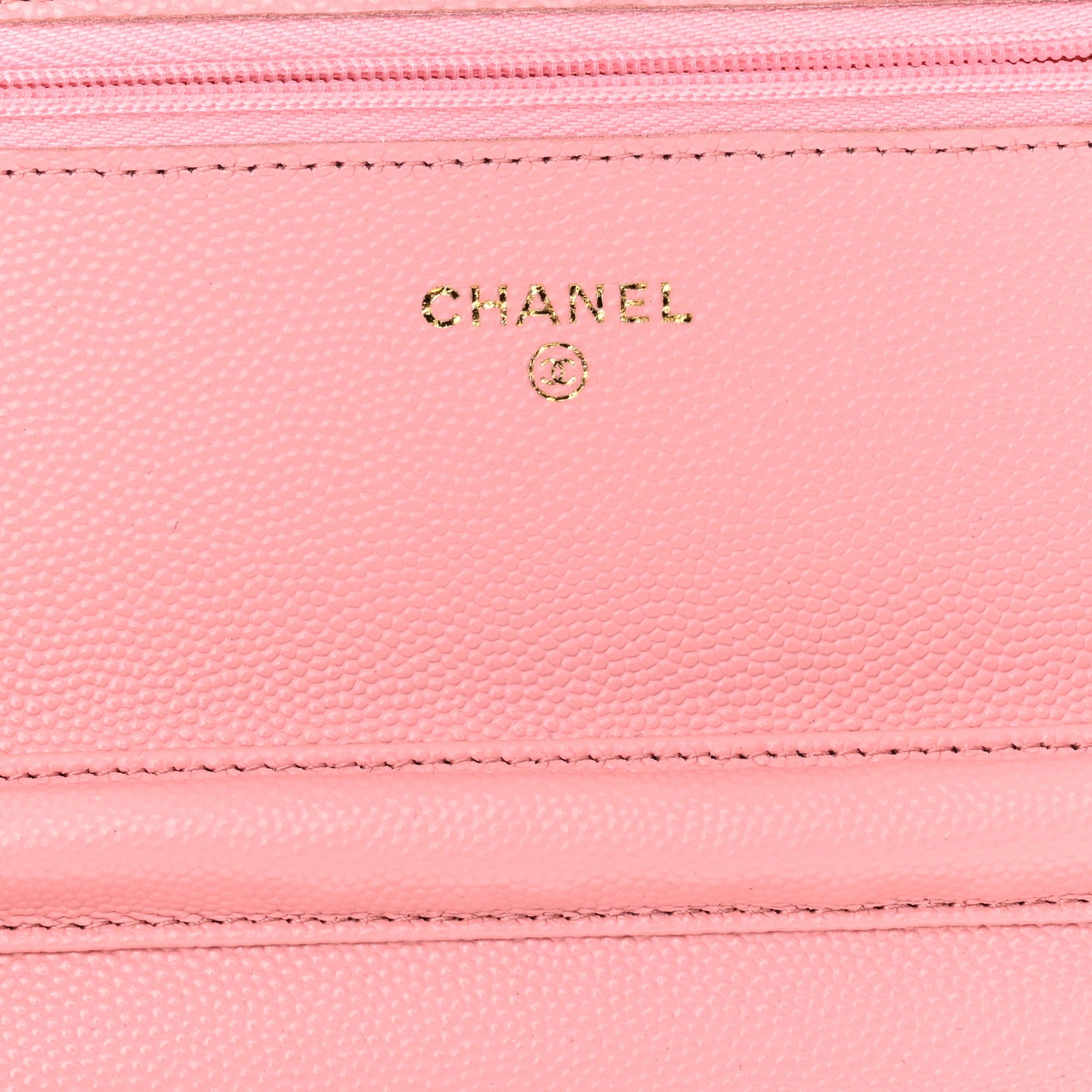 Caviar Quilted Wallet On Chain WOC Pink