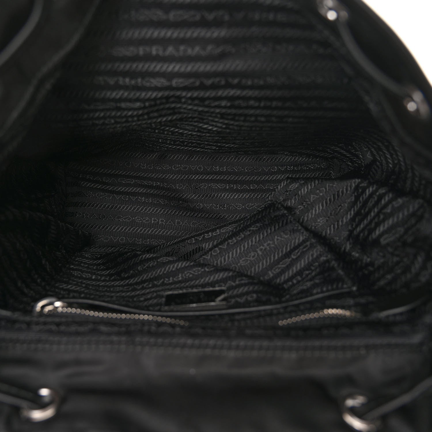 Prada Tessuto Nylon Vitello Backpack Black 6 of 11