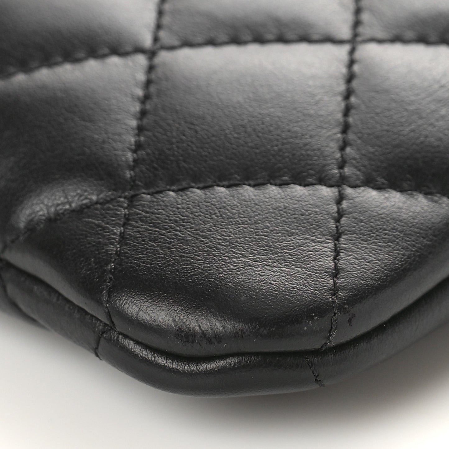 Lambskin Quilted Crossbody Bag Black