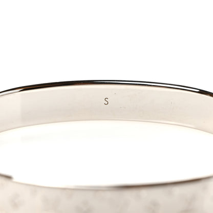 Louis Vuitton Palladium Monogram Nanogram Cuff S Silver 5 of 6