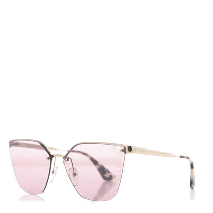 Prada Cat Eye Sunglasses SPR 68T Pink Gold 1 of 7