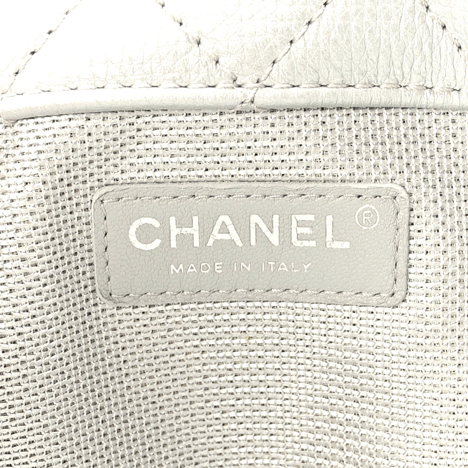 Chanel Metallic Calfskin Quilted XXL Travel Flap Bag Silver 6 of 9