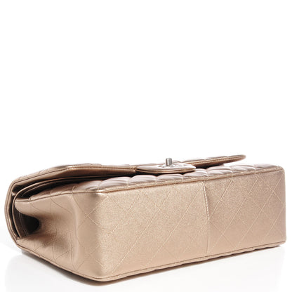 Chanel Metallic Lambskin Jumbo Double Flap Light Gold 4 of 8