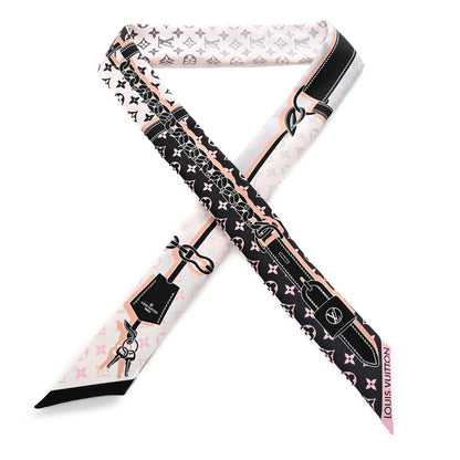 Louis Vuitton Silk Monogram Rising Confidential BB Bandeau Black Rose 1 of 5