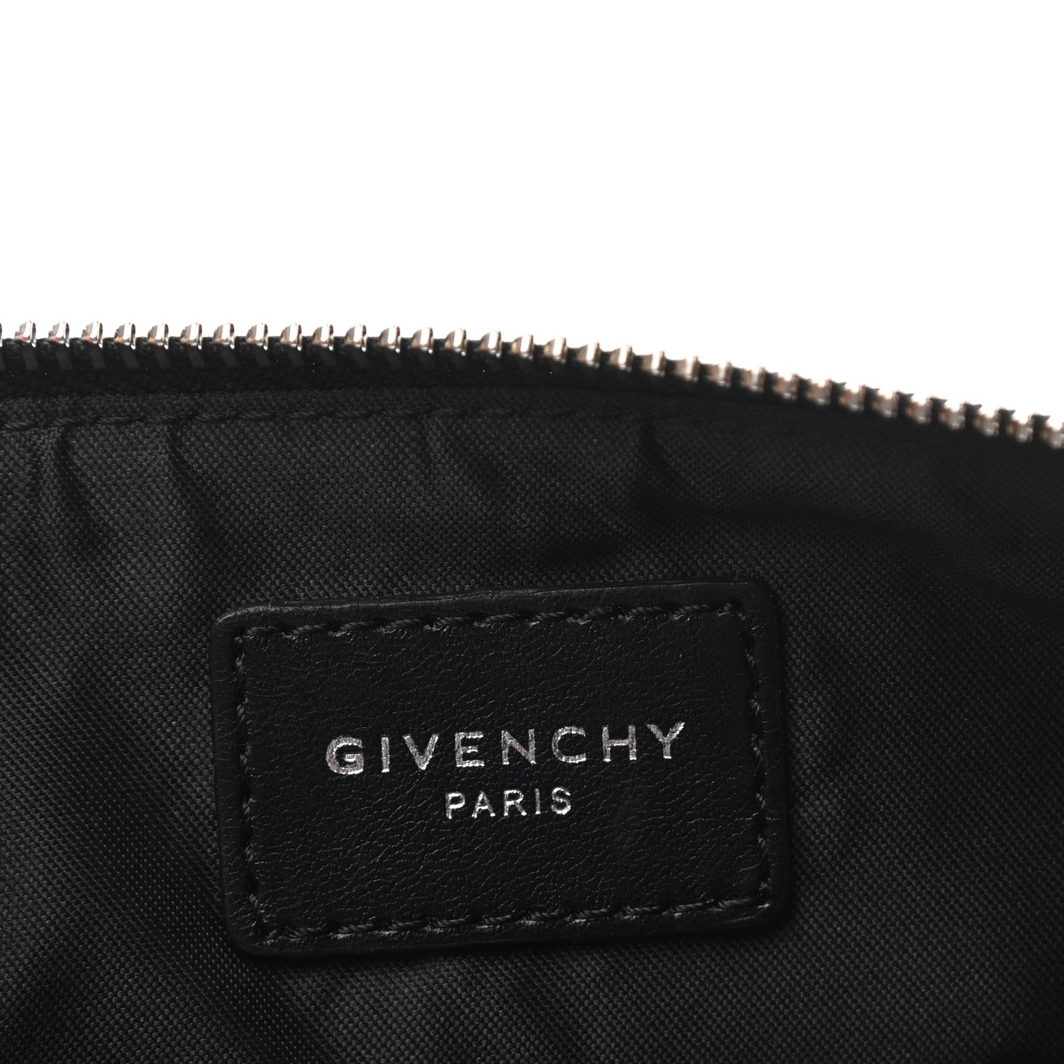 Givenchy Textured Coated Canvas Rottweiler Print Medium Cosmetic Pouch Black 6 of 8