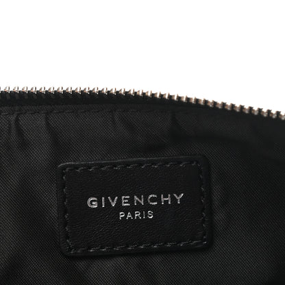 Givenchy Textured Coated Canvas Rottweiler Print Medium Cosmetic Pouch Black 6 of 8