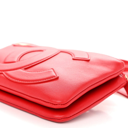 Chanel Lambskin CC Mania Waist Belt Bag Red 11 of 11
