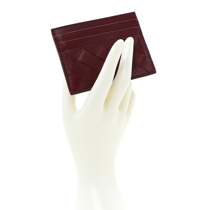 Bottega Veneta Nappa Intrecciato Card Holder Bordeaux 2 of 9