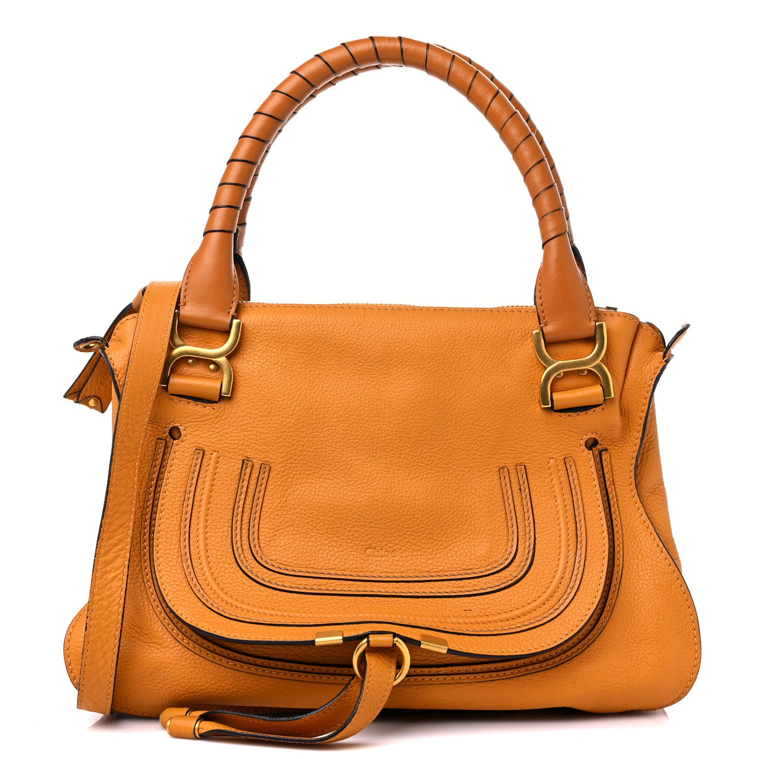 Chloe Calfskin Medium Marcie Satchel Sugar 1 of 11