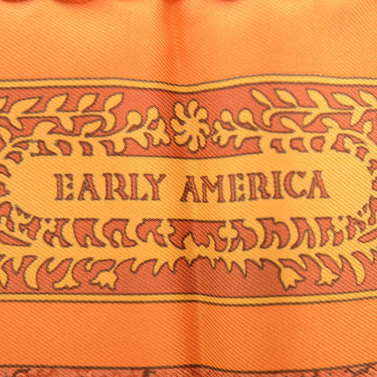 Hermes Silk Early America Pocket Square Scarf 5 of 7