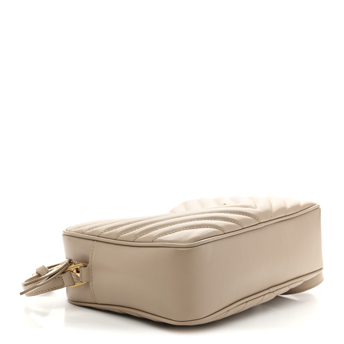 Calfskin Matelasse Monogram Lou Camera Bag Dark Beige