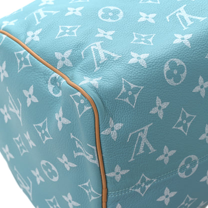 Louis Vuitton Calfskin Monogram Speedy P9 Bandouliere 40 Turquoise 11 of 12
