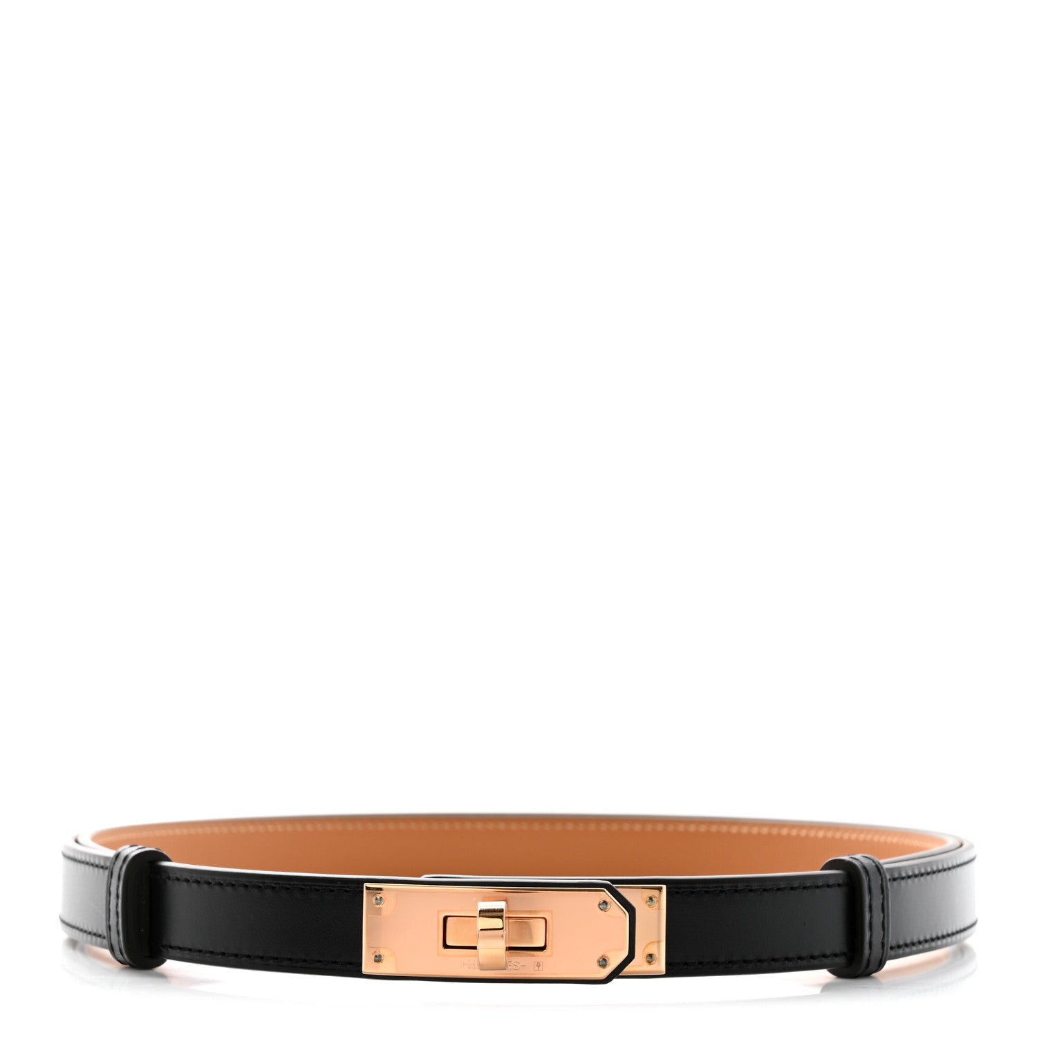 Hermes Box Kelly Belt Black 1 of 4