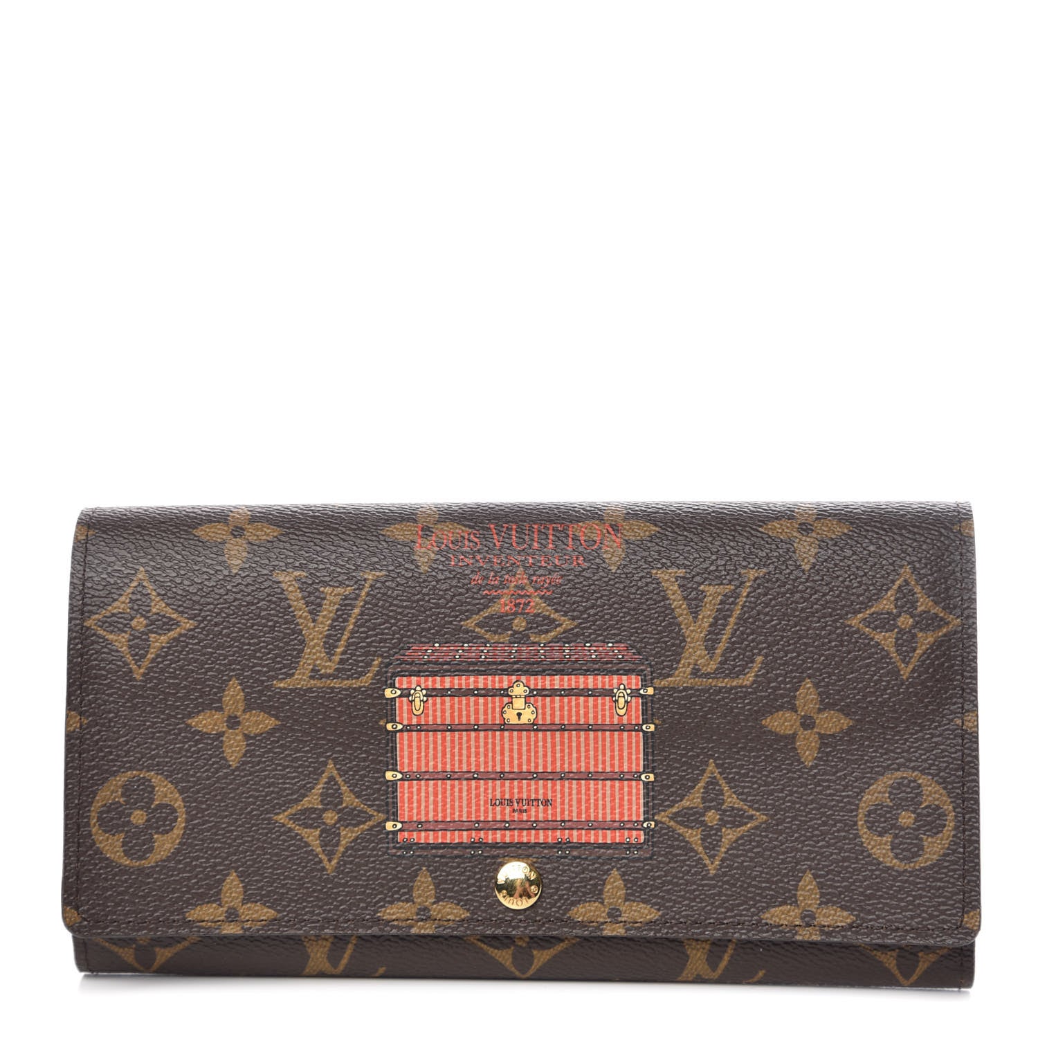 Louis Vuitton Monogram Trunks and Locks Sarah Wallet 1 of 7
