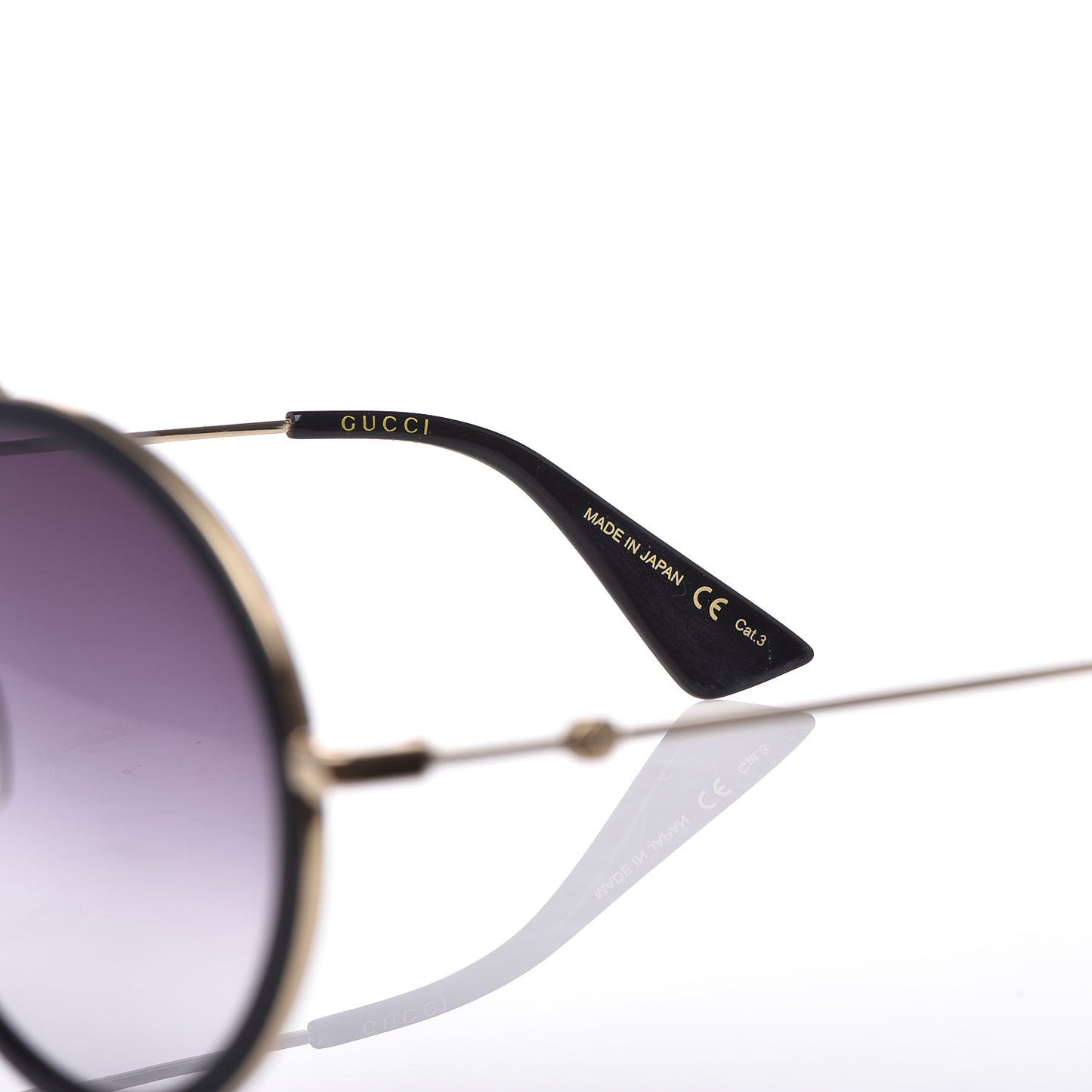 Round Frame Sunglasses GG0061S Black