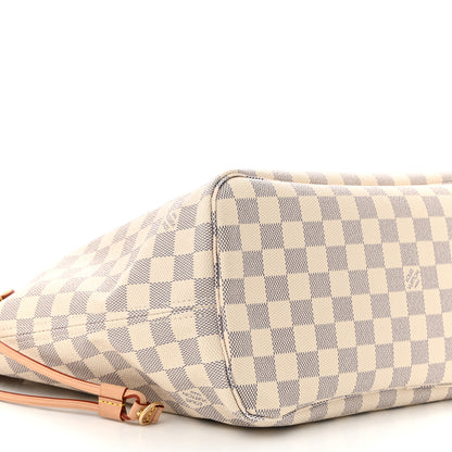 Louis Vuitton Damier Azur Neo Neverfull MM Rose Ballerine 9 of 10