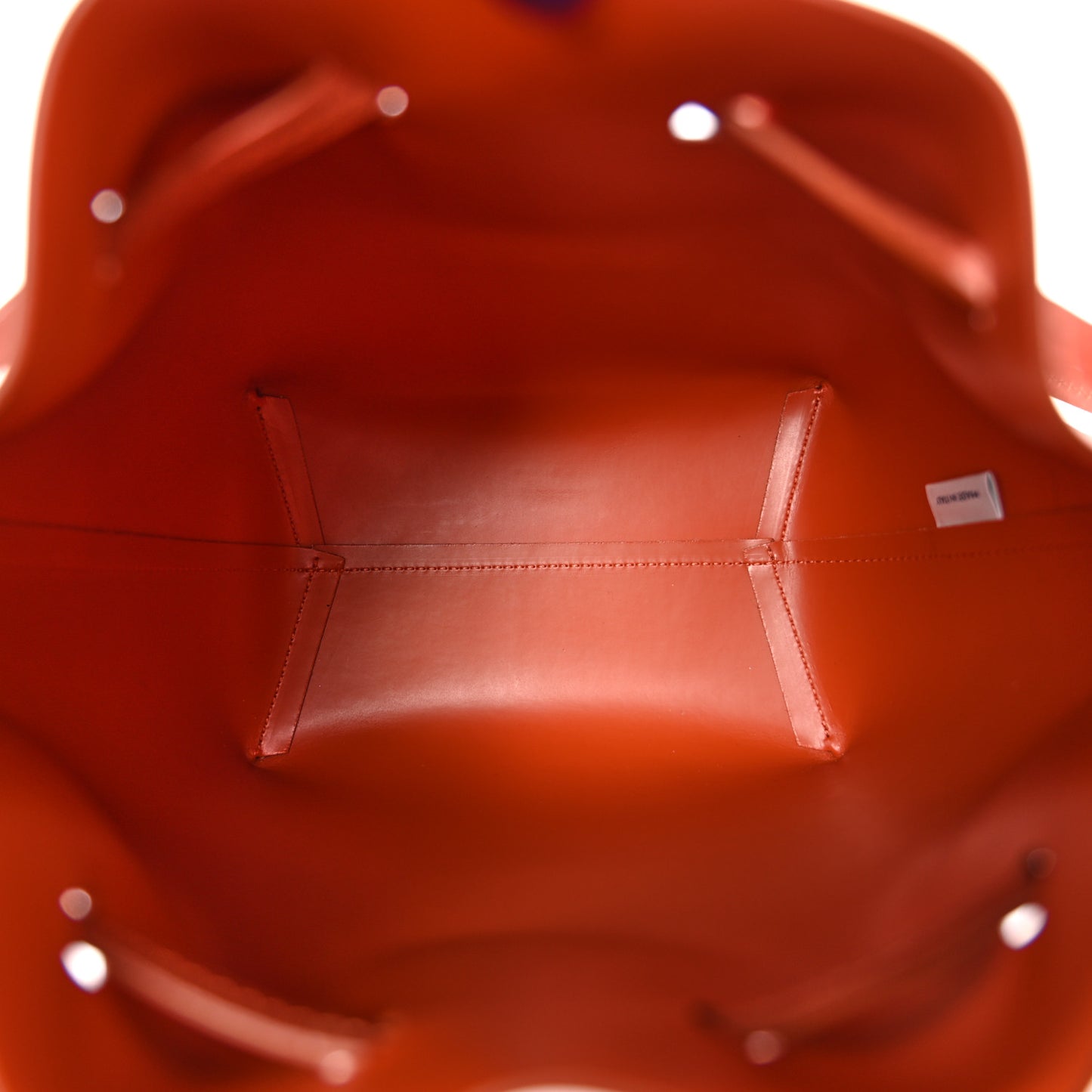Vegetable Tanned Calfskin Mini Bucket Bag Brandy