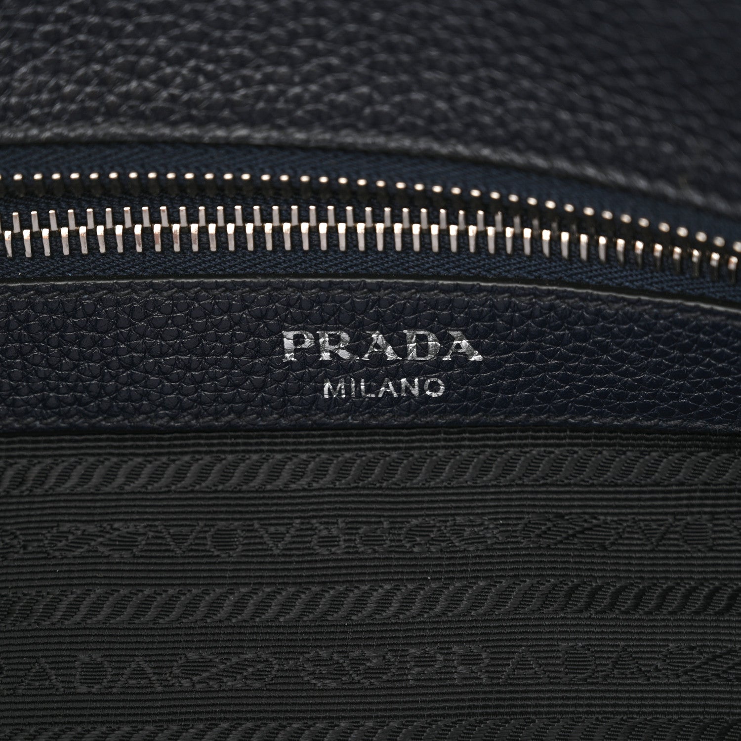 Prada Vitello Daino Logo Crossbody Bag Baltico 6 of 12